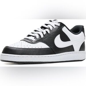 Nike Court Vision Low Sneakers 8 Black White